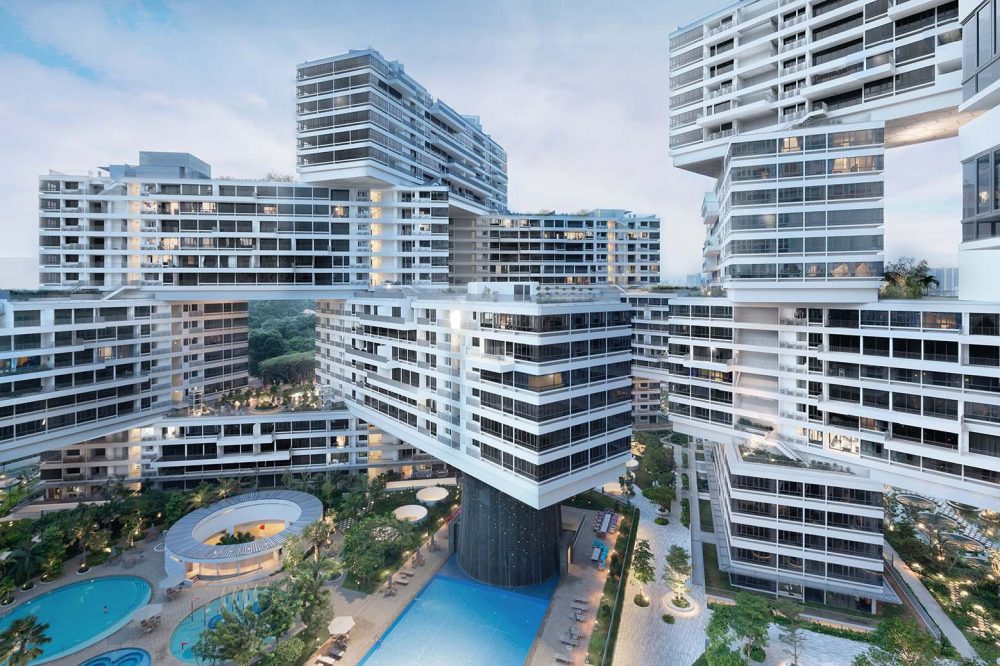 El Complejo de Apartamentos The Interlace, Singapur