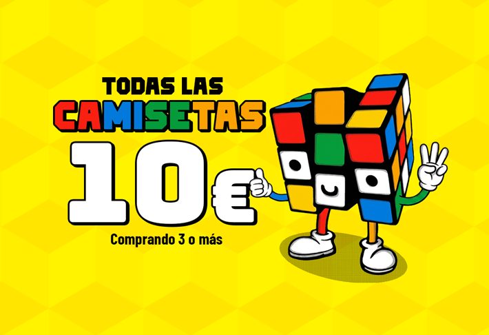 Ofertas 20 aniversario en Pampling: todas las camisetas a 10€ comprando 3 o más.