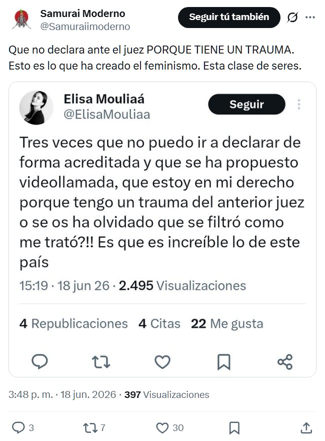 Elisa Mouliaá sigue en su speed run hacia la cárcel.