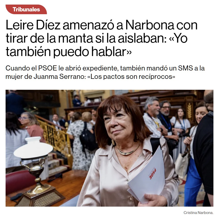 Joaquín Moeckel: "¿No es momento en que si una señora va por ahí diciendo que actúa en mi nombre, que ha montado una cloaca, de una puñetera vez, de que el presidente del Gobierno, sea PS o el One, denuncie a esta señora?".