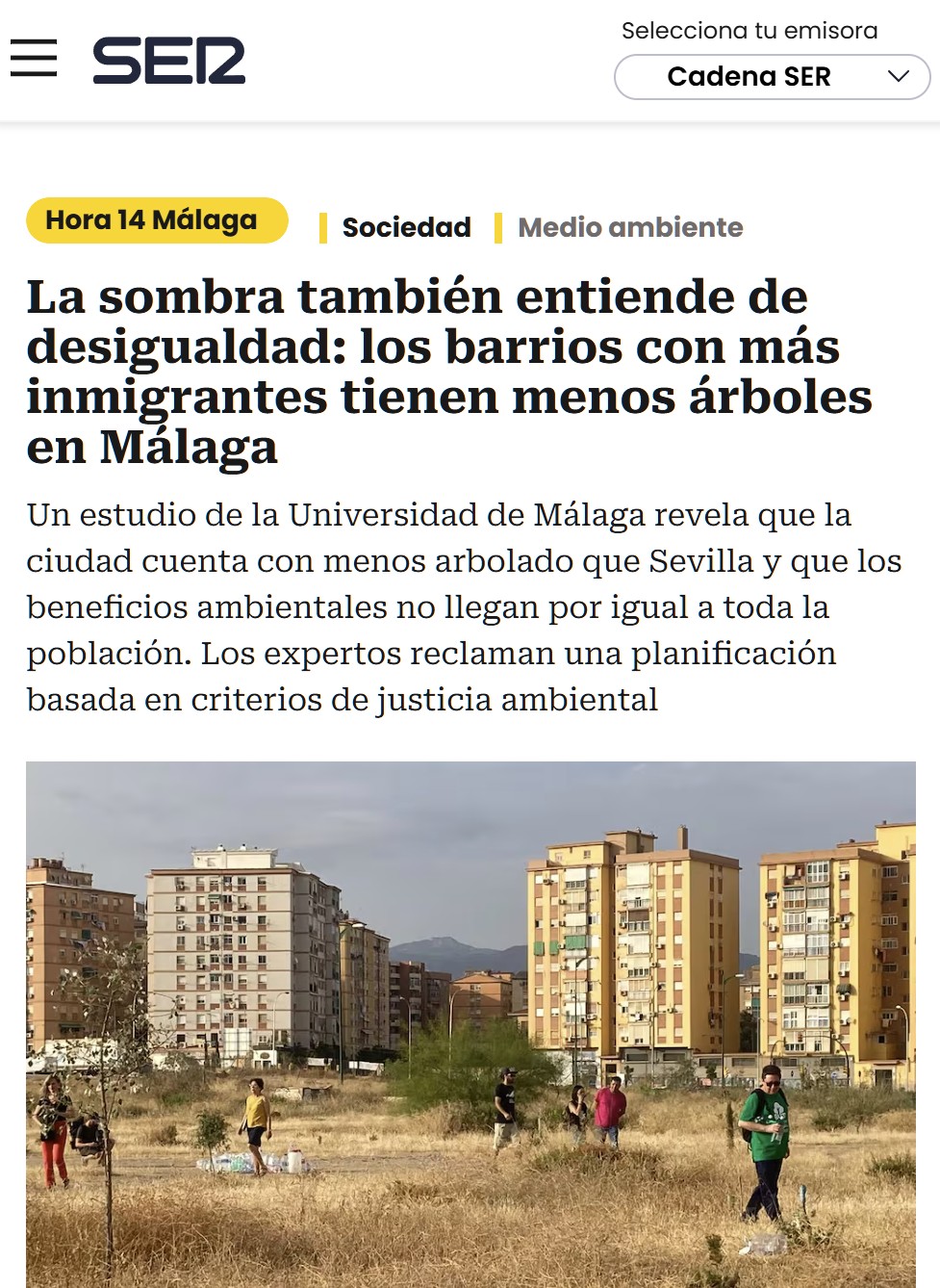 Necesitamos árboles con perspectiva de género y de clase.