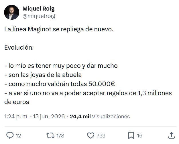Se están alcanzando cotas de ridículo nunca antes vistas.