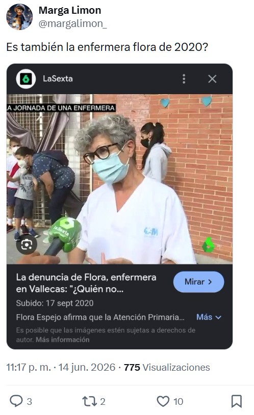 Mari Mar podría ser la madre de Antonio Maestre.