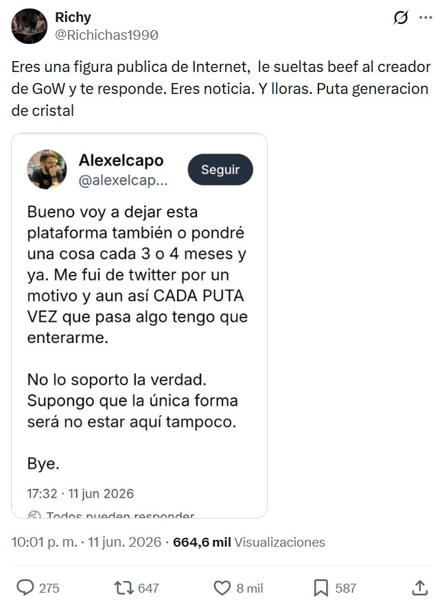 Por lo visto el objetivo era llegar, pero no mantenerse.