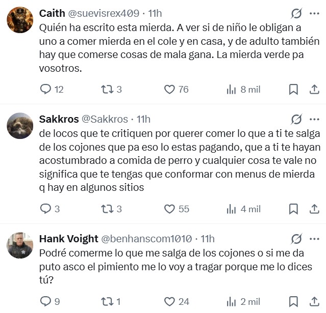 Adultos de 35 años que comen como un niño de comunión.