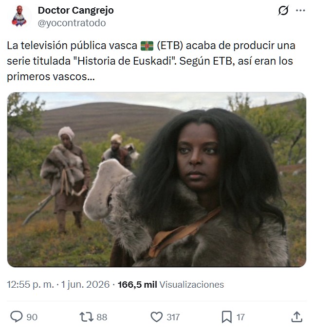 Así eran los primeros vascos según la televisión vasca.