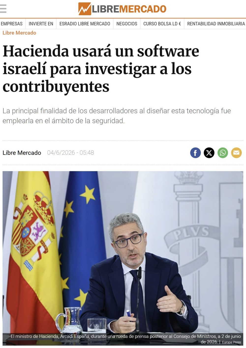 Eurovisión no, pero software espía israelí sí.
