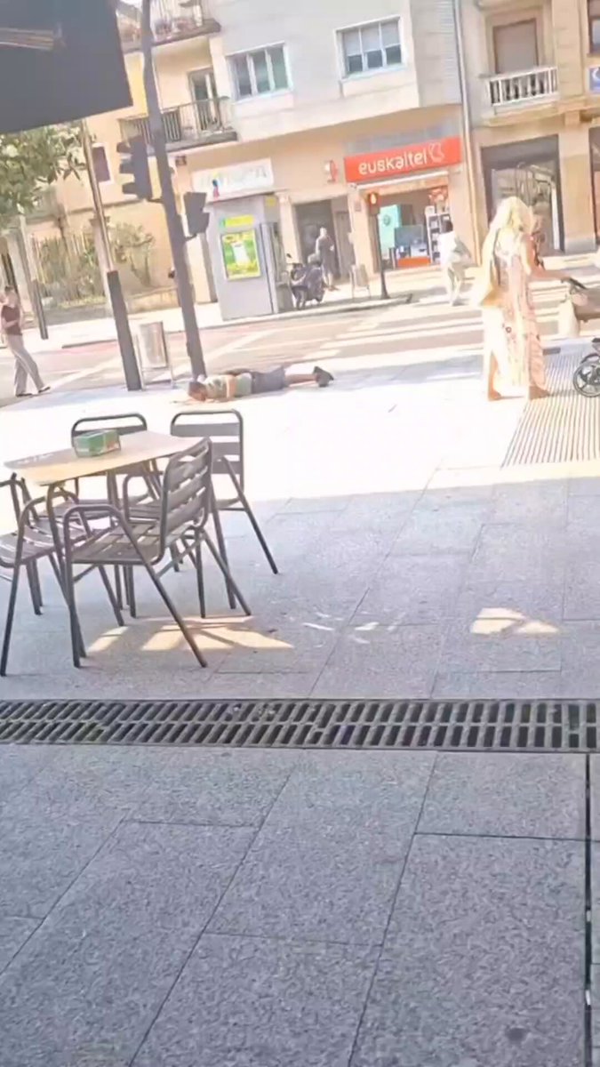 Escena dantesca vivida ayer en Irún.