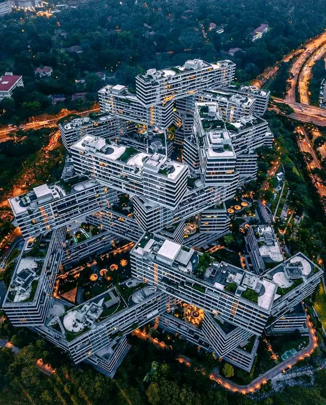 El Complejo de Apartamentos The Interlace, Singapur