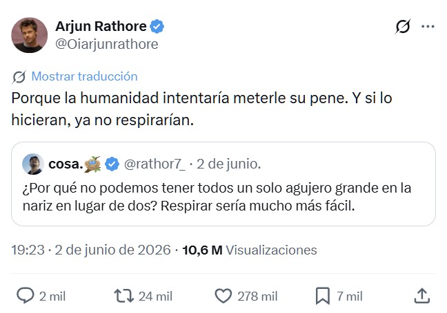 La voz de la razón.