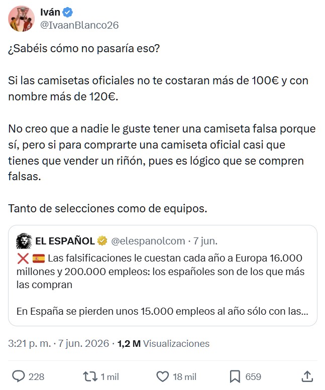 "Las falsificaciones le cuestan cada año a Europa 16.000 millones y 200.000 empleos: los españoles son de los que más las compran".