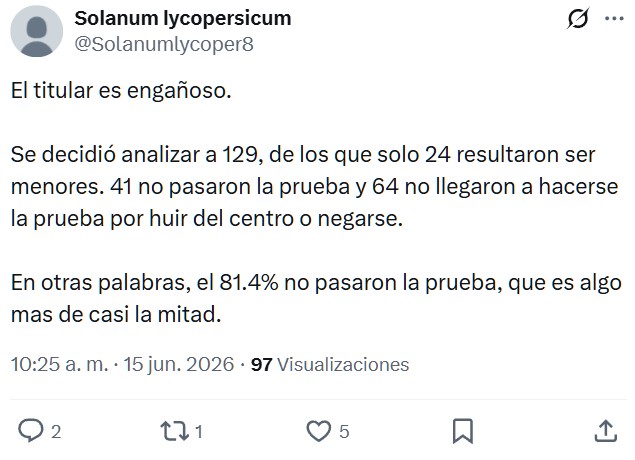 La mitad de los menas extremeños no son menas.