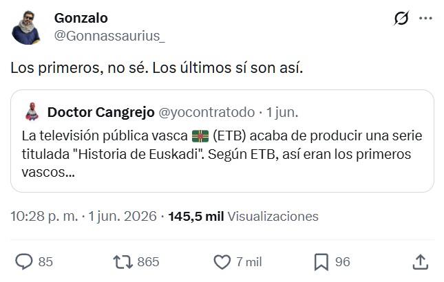 Así eran los primeros vascos según la televisión vasca.