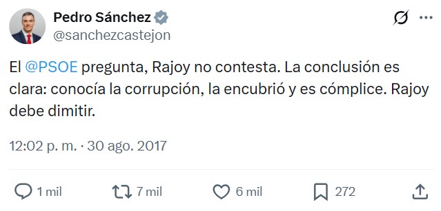 No falla. Tiene un tuit para cada día.