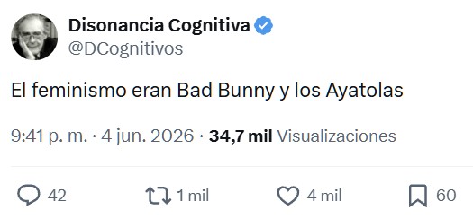 ¿Qué estarían diciendo las Inés Hernand, Rita Maestre, Ester Expósito... si en lugar de La Casita de Bad Bunny estuviésemos hablando de La Casita de Julio Iglesias?