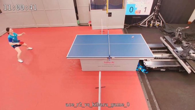Ace, el robot de ping-pong con IA de Sony, derrotó a la destacada jugadora japonesa Miyu Miwa, nº26 del mundo, bajo las reglas oficiales de la Federación Internacional de Tenis de Mesa.