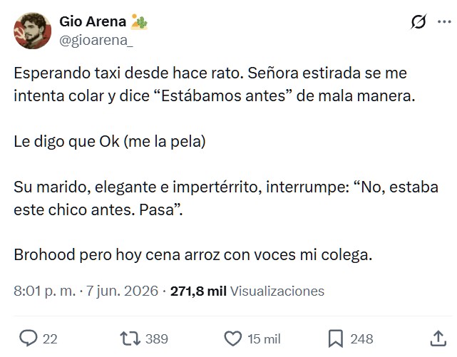Arroz con voces.
