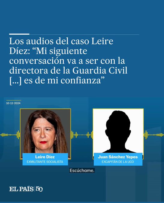 La conversación de Leire Díez con un capitán de la Guardia Civil ofreciendo "protección" a cambio de atacar a la UCO.