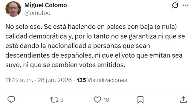 Mi sentido arácnido me alerta de que estas prisas por crear nuevos votantes de la nada atiende a lo que se comenta en estos tuits.