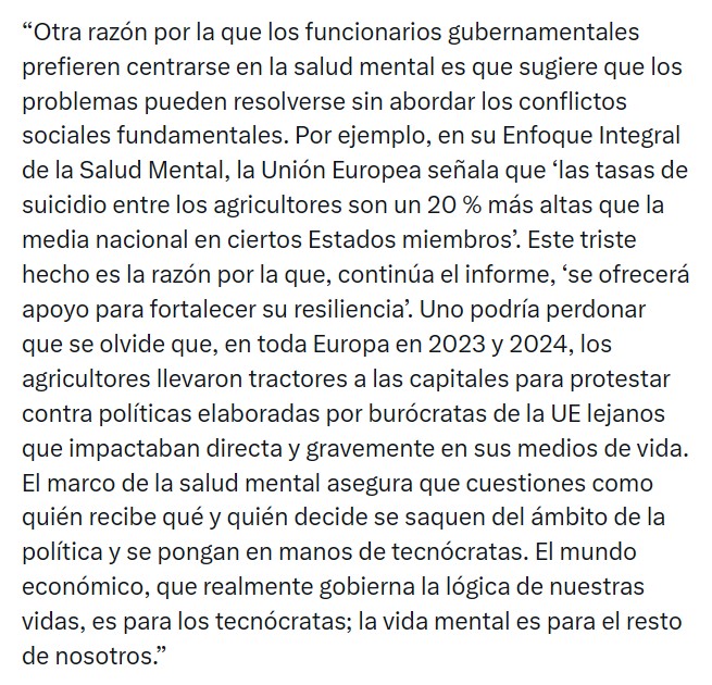 Estamos patologizando problemas normales de la vida cotidiana.
