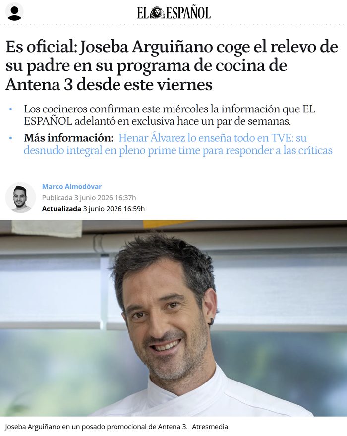 Arguiñano se jubila.