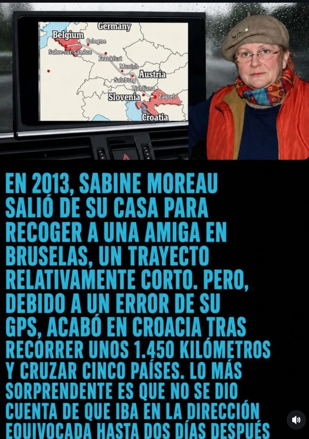 Cuando pienses que te orientas mal, recuerda a Sabine Moreau.