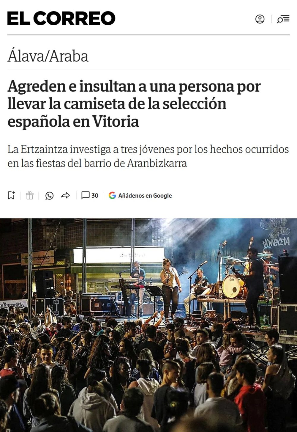 Algunos llevamos años avisando de que estas cosas iban a volver gracias a tener a los promotores del odio en las instituciones.