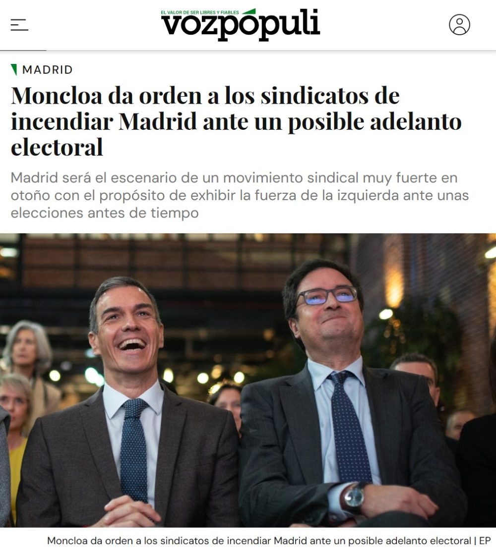 Los comegambas que llevan 8 años hibernando sobre billetes de dinero público se preparan para desempolvar sus pancartas.