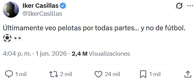 Llega el calor y Casillas se pone jugón.