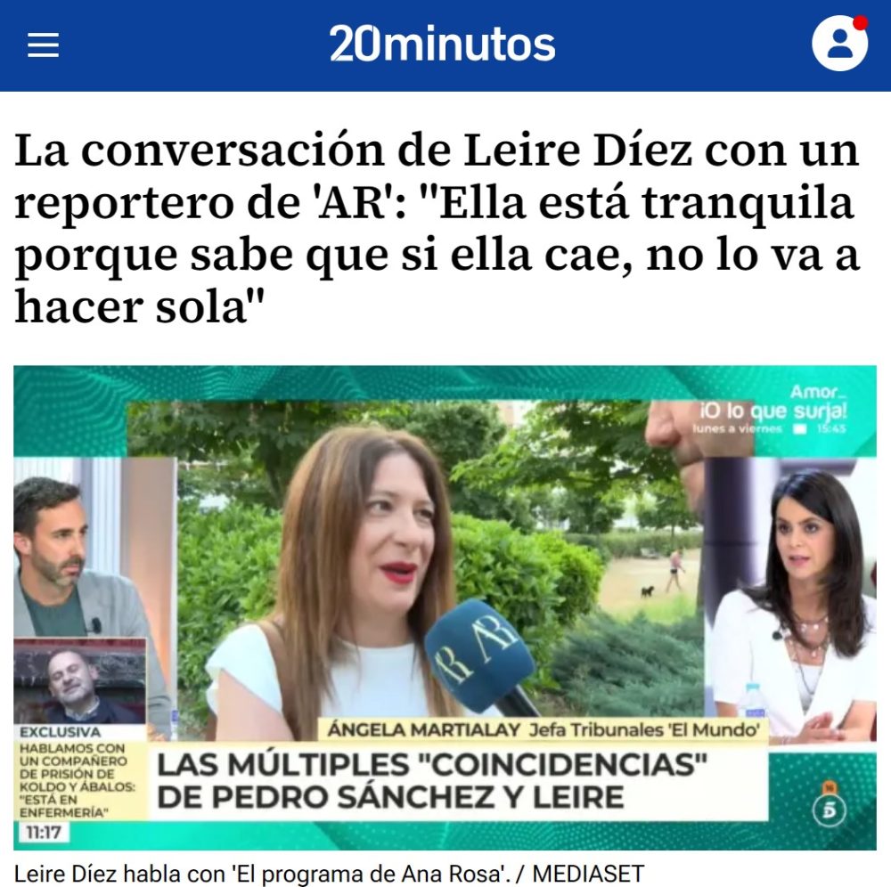 Leire Díez apunta a María Jesús Montero y Antonio Hernando: "Si caigo, no voy a caer sola"