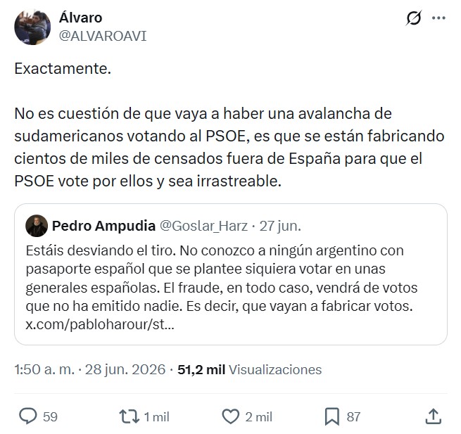 Mi sentido arácnido me alerta de que estas prisas por crear nuevos votantes de la nada atiende a lo que se comenta en estos tuits.