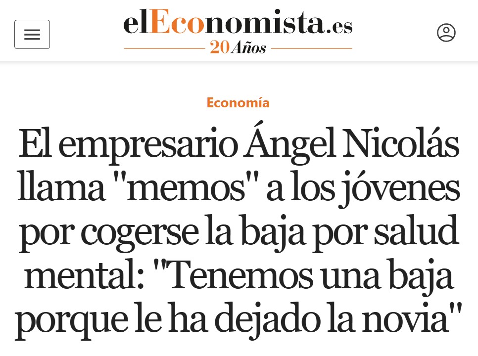 "Ahora tenemos bajas porque a los empleados les ha dejado la novia".