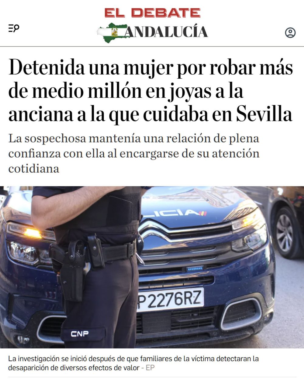 Zapatero siente envidia de esta señora.