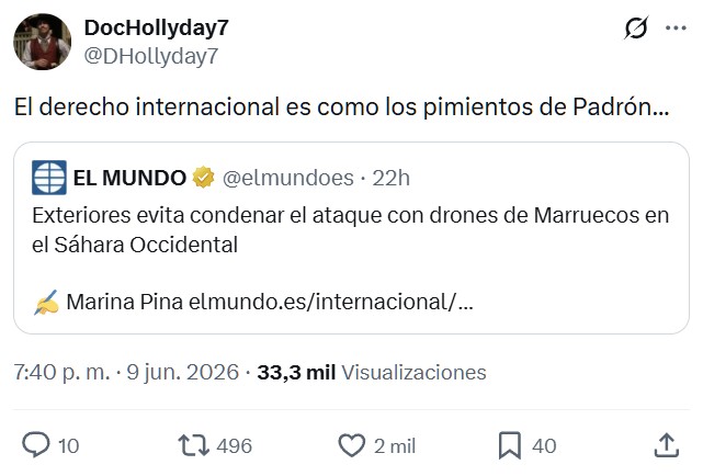 El Derecho Internacional ya no parece ser tan importante...