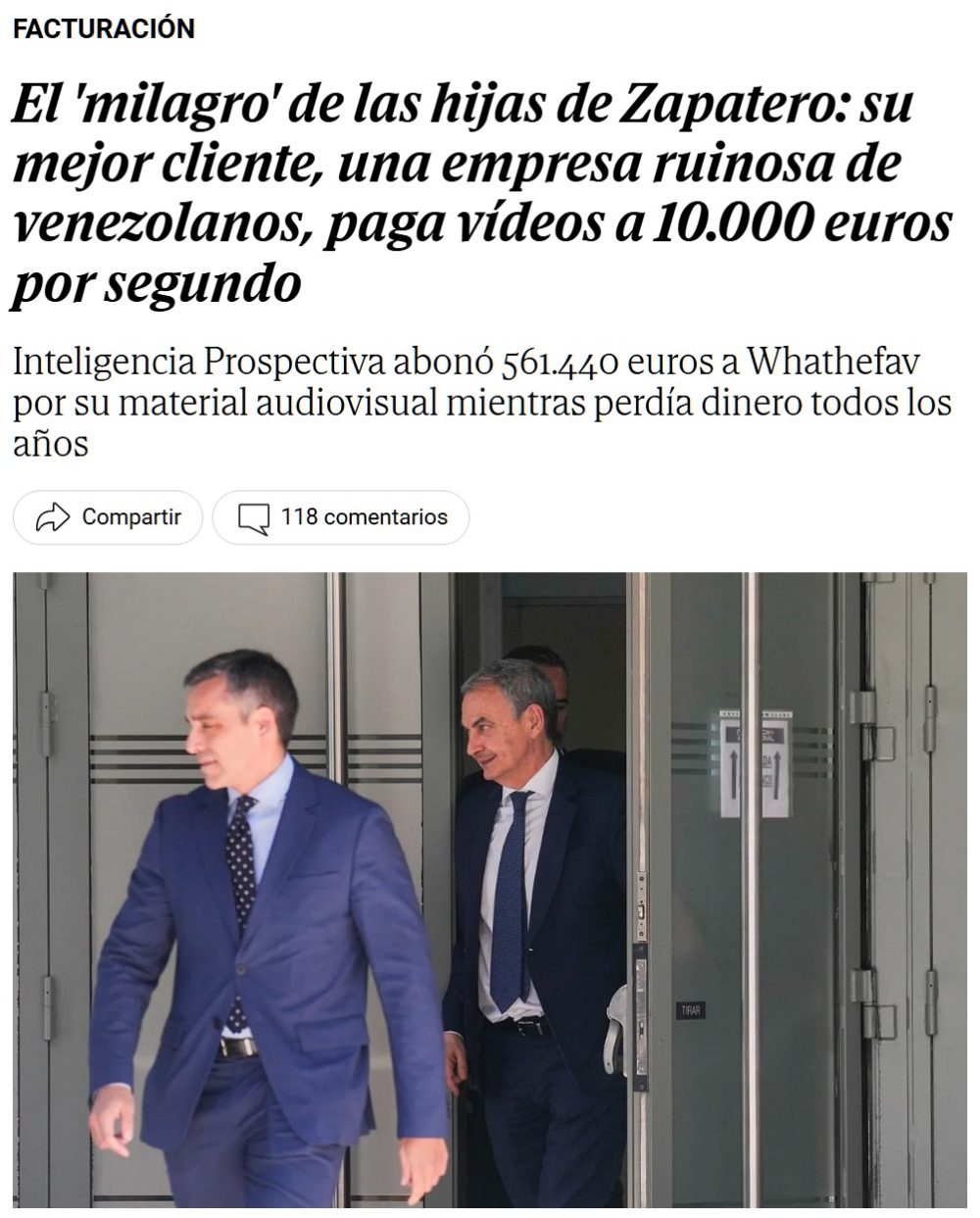 10.000 euros por segundo...