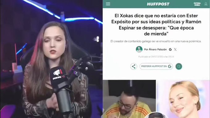 Ayme Román: "Cuando El Xokas dice que no se acostaría con Ester Expósito aunque sea un 10, implica poner en el centro su deseabilidad sеxual, su foIIabilidad, cuando no viene a cuento".