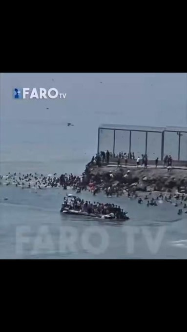 Alguien le ha puesto la banda sonora adecuada al vídeo de la invasión de Ceuta.