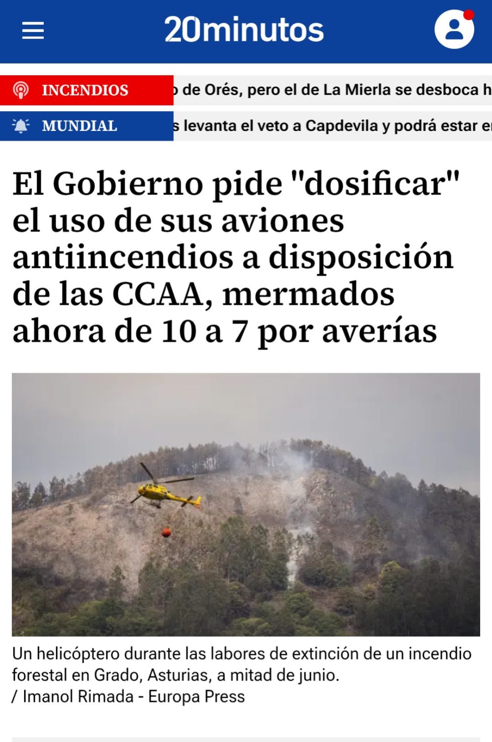 ¿Por qué de repente tenemos tan pocos aviones antiincendios?