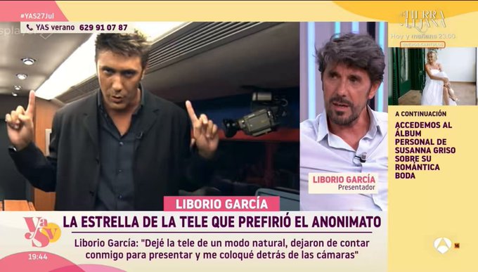Ayer estuvo Liborio Garcia en un conocido programa de televisión.