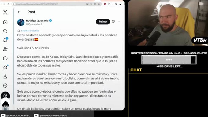 "Ahora los chicos son muy incels por culpa del Xokas".