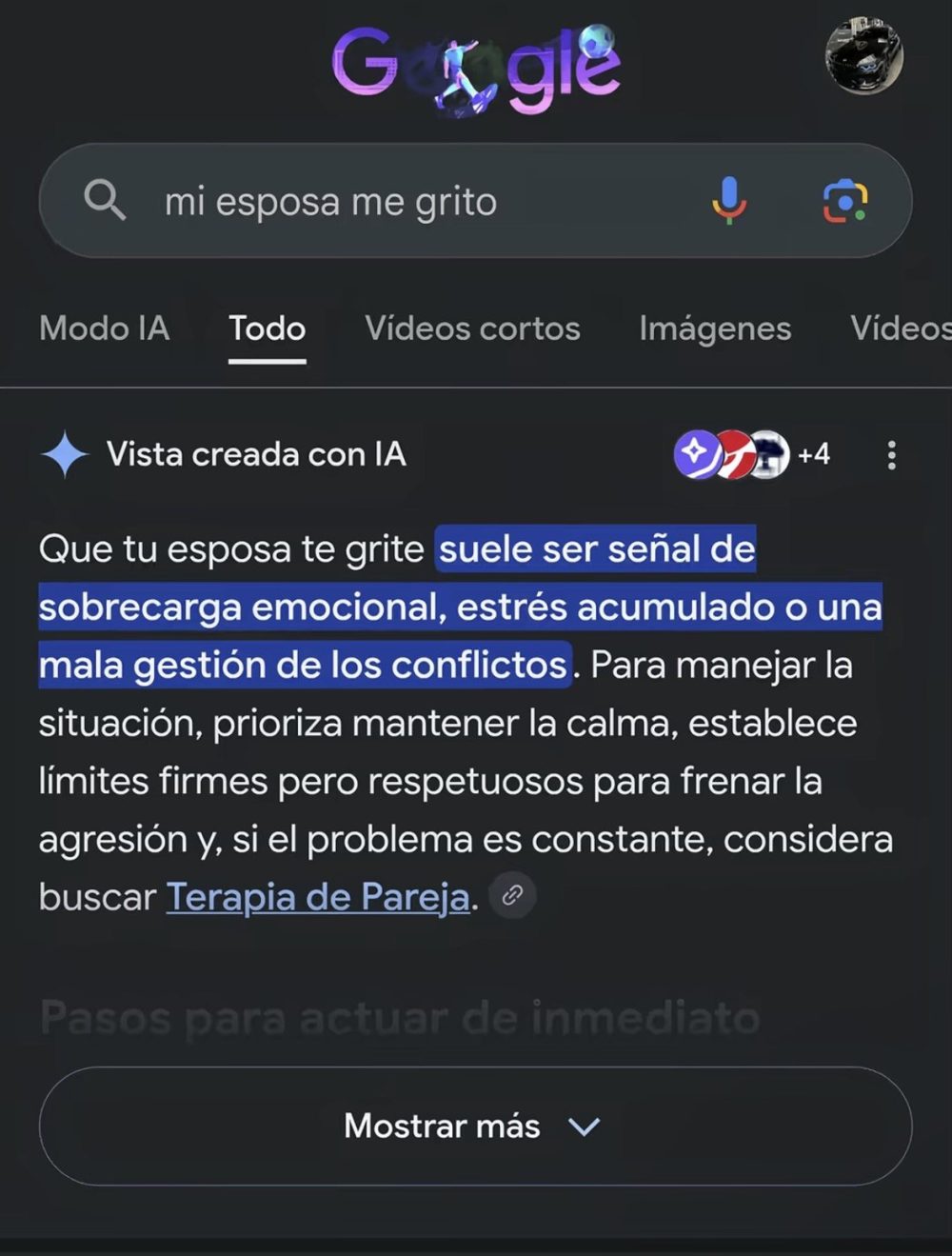 Me abruma tanta igualdad.