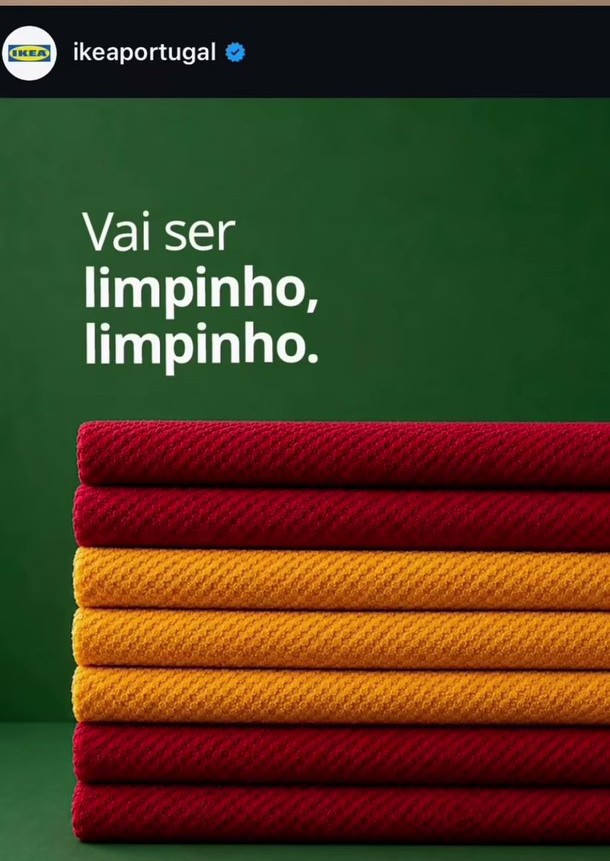 Antes del partido, Ikea Portugal puso un mensaje para España.