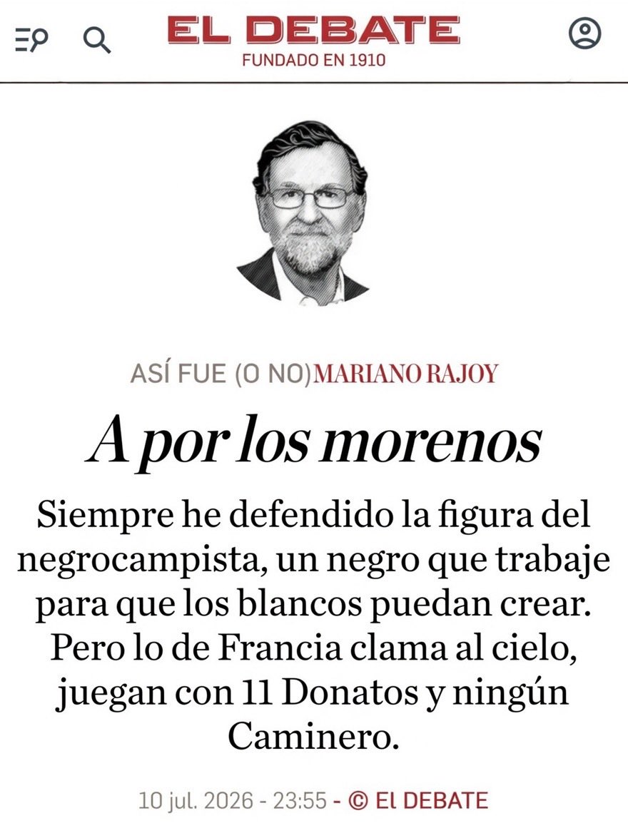 No hombre no...