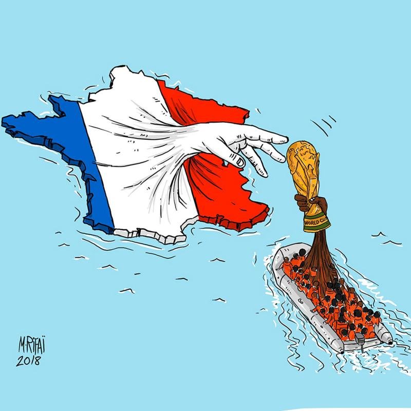 Cuando Francia ganó el Mundial, The Washington Post publicó una tribuna que recibió numerosos elogios, con este titular: "África ganó el Mundial".