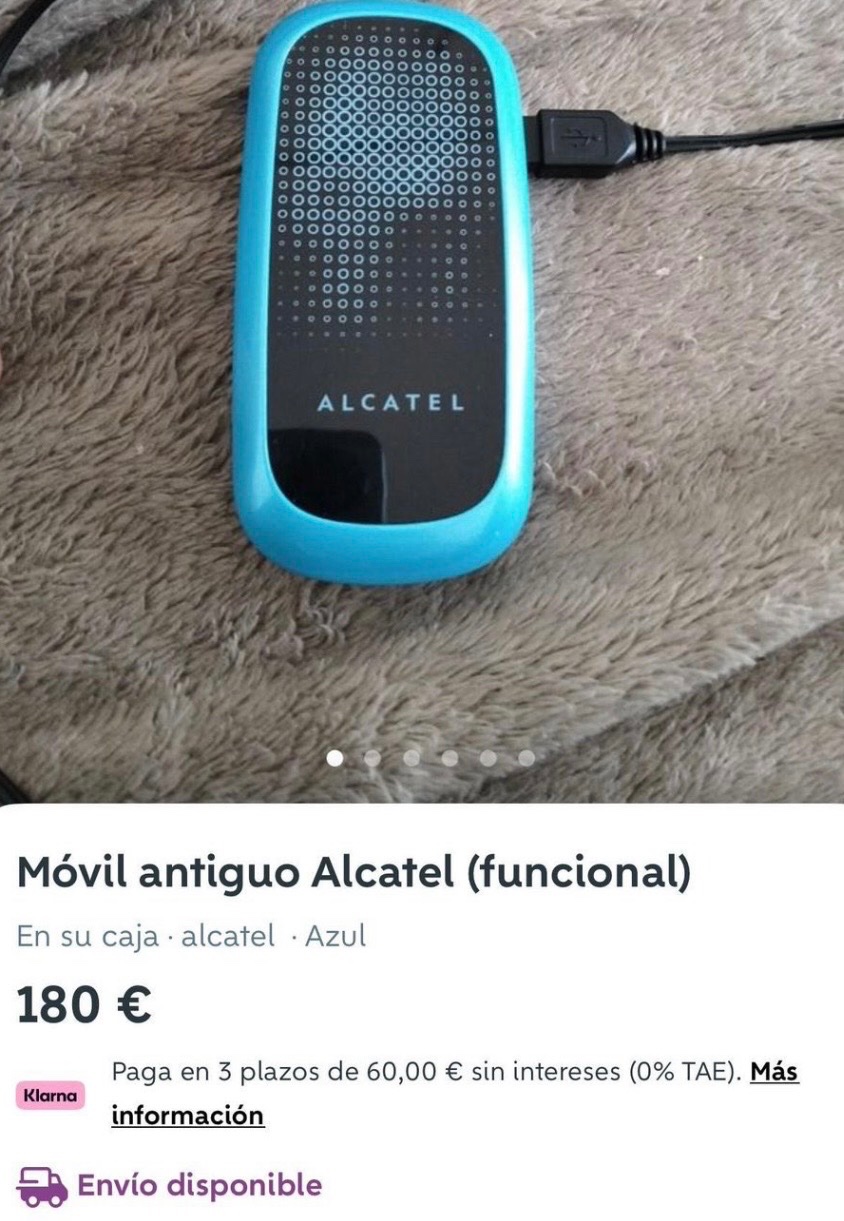 Intercambio sosegado de pareceres en Wallapop.