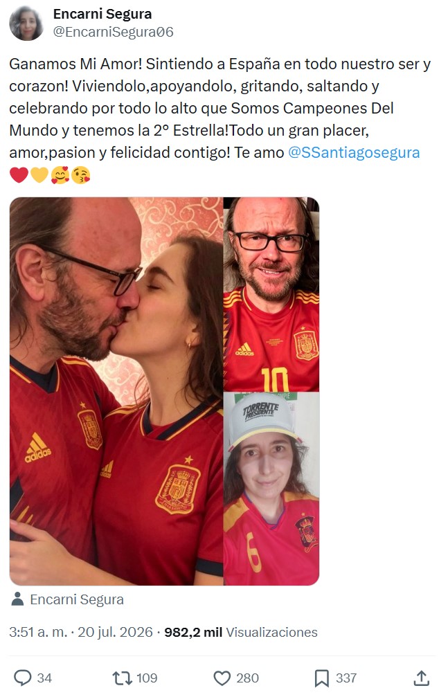 Os presento a Encarni "Segura". La mayor fan de Santiago Segura.