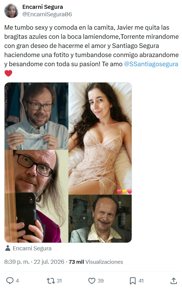 Os presento a Encarni "Segura". La mayor fan de Santiago Segura.