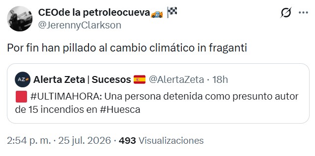 Han pillado al presunto autor de los 15 incendios de Huesca.