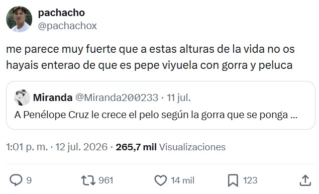 El pelo mágico de Penélope Cruz.