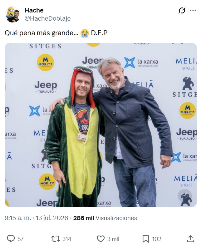 Se van los mejores. Siempre saludaba a los dinosaurios.